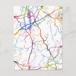 Yongzhou China City Map ポストカード