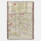 Yonkersの地図の地図書 スローブランケット (正面縦)