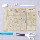 Yonkersの地図の地図書 薄葉紙 (クラフト)