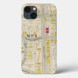 Yonkersの地図の地図書 iPhone 13ケース