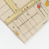 Yonkersの地図書 フリースブランケット (角)
