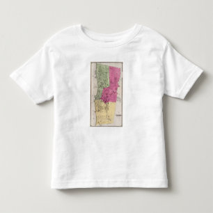 YonkersのNYの地図書 トドラーTシャツ