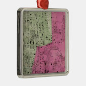 YonkersのNYの地図書 メタルオーナメント (右)