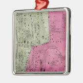 YonkersのNYの地図書 メタルオーナメント (左)