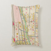 Yonkers NYの地図 アクセントクッション (正面(垂直))