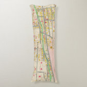 Yonkers NYの地図 ボディピロー (正面縦)