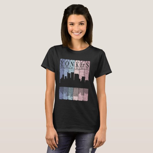 Yonkers Periodic Table Elements Yonkers New York R Tシャツ (正面フル)