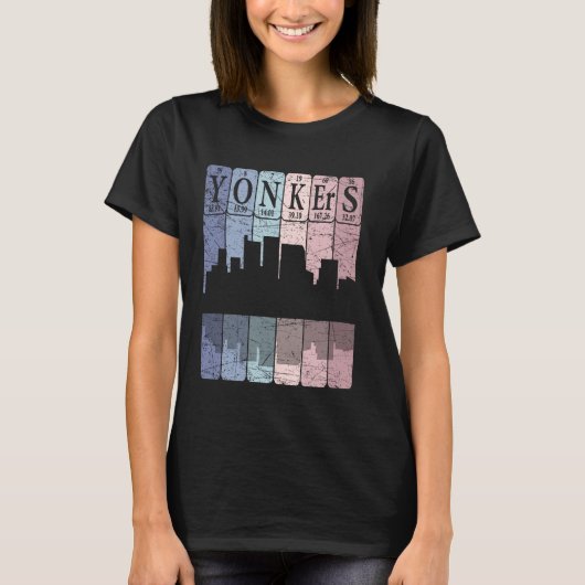 Yonkers Periodic Table Elements Yonkers New York R Tシャツ (正面)