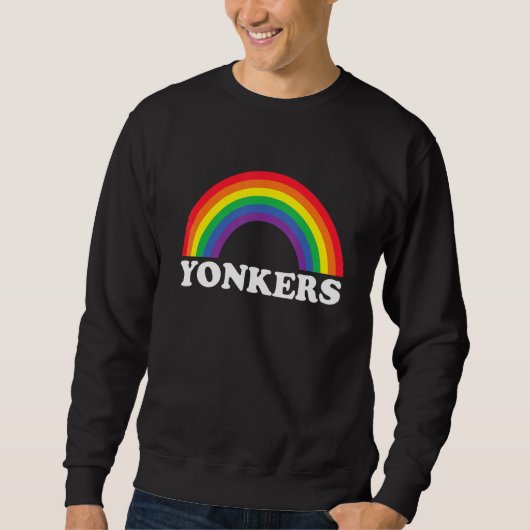 Yonkers Rainbow LGBTQ Gay Pride Lesbians Queer スウェットシャツ (正面)