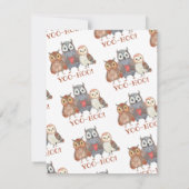 Yoo-hoo Owls I You 恋しく思 School先生ダウンロード カード (裏面)