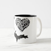 Yooperのナース、I <3ミシガン州 ツートーンマグカップ (正面右)