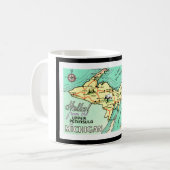 Yooperのヴィンテージの郵便はがきのマグ コーヒーマグカップ (正面左)