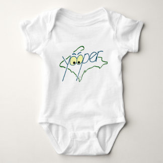 Yooperの幼児クリーパー- Yooperのプライド ベビーボディスーツ
