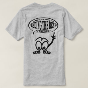 Yooper夜おもしろいなメンズ基本的な灰色のTシャツ Tシャツ