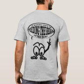 Yooper夜おもしろいなメンズ基本的な灰色のTシャツ Tシャツ (裏面)