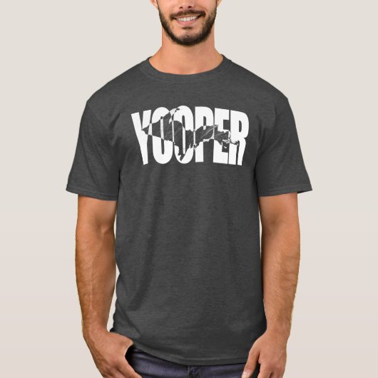 YOOPER – ミシガンシャツの上部半島 Tシャツ (正面)