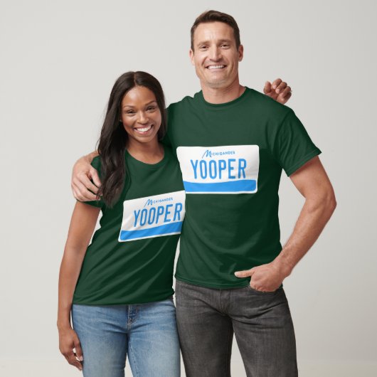 Yooper license plate tシャツ (ユニセックス)