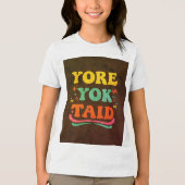 "YORE YOK TAIDスローガン男性のTシャツ" "トレンディー男性の トライブレンドＴシャツ (正面)