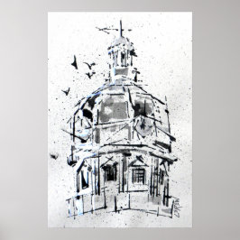York County Courthouse Dome / Artist Larry Lerew ポスター