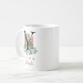 York England Monogram Letter Y Personalized Gift コーヒーマグカップ (正面左)