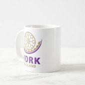York England United Kingdom コーヒーマグカップ (正面左)