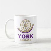 York England United Kingdom コーヒーマグカップ (左)
