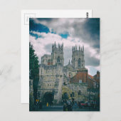 York Minster and Bootham Bar ポストカード (正面/裏面)