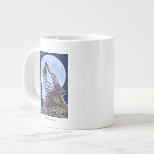 YorkHowlingの新しいオオカミ ジャンボコーヒーマグカップ