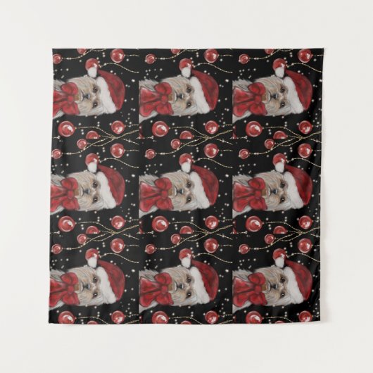 Yorkie タペストリー (正面(横))