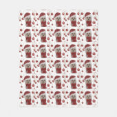 Yorkie  フリースブランケット (正面)