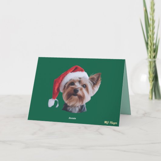 Yorkie Christmas Cookie Card カード (裏面)