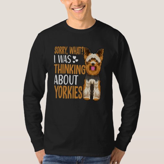 Yorkie Dog Apparel For Yorkshire Terrier Owner Tシャツ (正面)