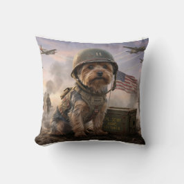 Yorkie Dog Edition | Special Forces Throw Pillow  クッション
