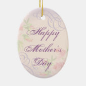 Yorkie Heart Mom Ceramic Ornament セラミックオーナメント (裏面)