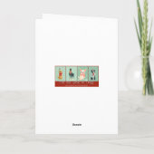 Yorkie Holiday Greeting カード (裏面)