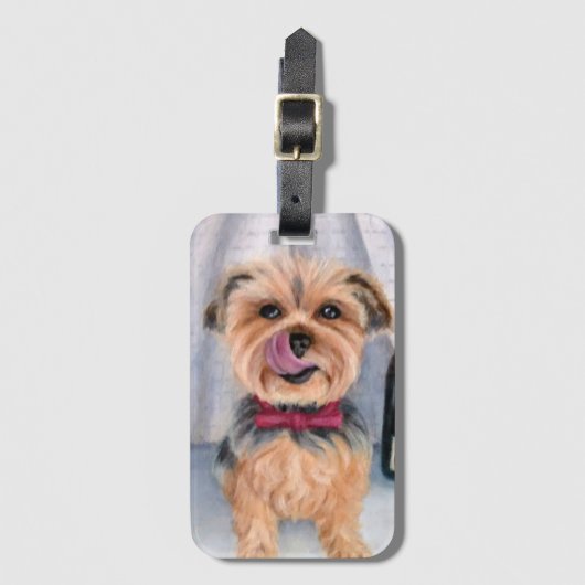 Yorkie Luggage Tag ラゲッジタグ (正面縦)