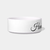 Yorkie Minimalist Line Art personalized food bowl ボウル (左)