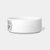 Yorkie Minimalist Line Art personalized food bowl ボウル (右)