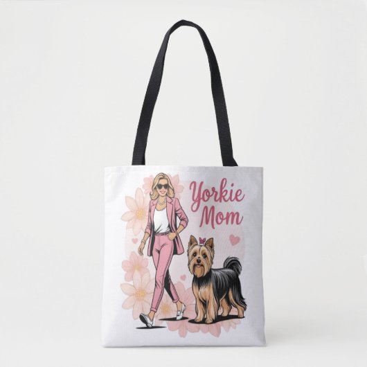 Yorkie Mom Tote Bag トートバッグ (正面)