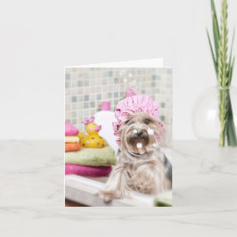 Yorkie Note Card カード