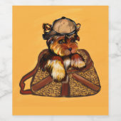 Yorkie Poo ワインラベル (シングルラベル)