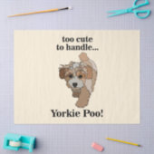 Yorkie Poo Yorkipoo Cute Dog 薄葉紙 (クラフト)