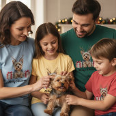 Yorkie Reindeer Tシャツ