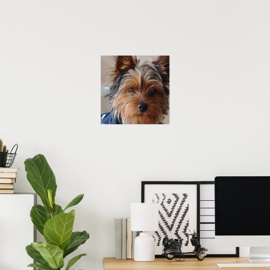 Yorkie Terrier  Poster ポスター (ホームオフィス)