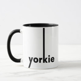 Yorkie Yorkshire Terrier Simple Dog Lover & Owner マグカップ