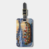 Yorkipoo Christmas Boat Holiday ラゲッジタグ (正面縦)