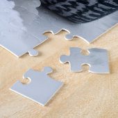 Yorkipoo Christmas Red Truck Holiday Gift ジグソーパズル (側面)