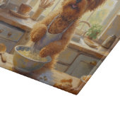 Yorkipoo Cooking in Kitchen カッティングボード (角)