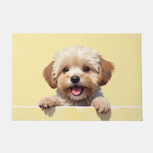Yorkipoo Dog Doormat Art ドアマット (正面)