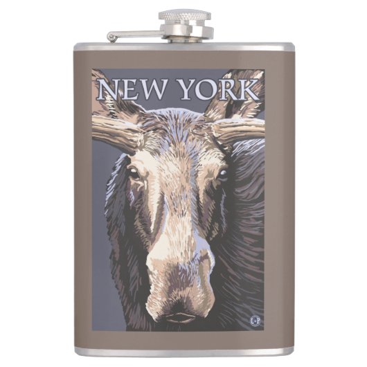 YorkMooseの新しい終わり フラスク (正面)